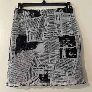 Princess Polly Newspaper Skirt